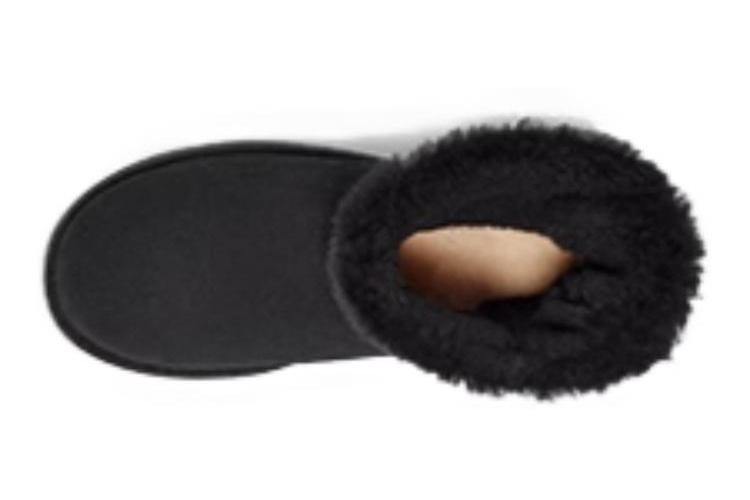 Снегоботы женские UGG Checkered Bow Short Black, 36 EU