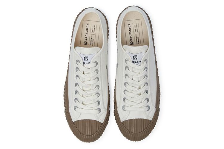 Кеды унисекс Excelsior EF_M6017CV_WN, белый/кофейный, 39 EU