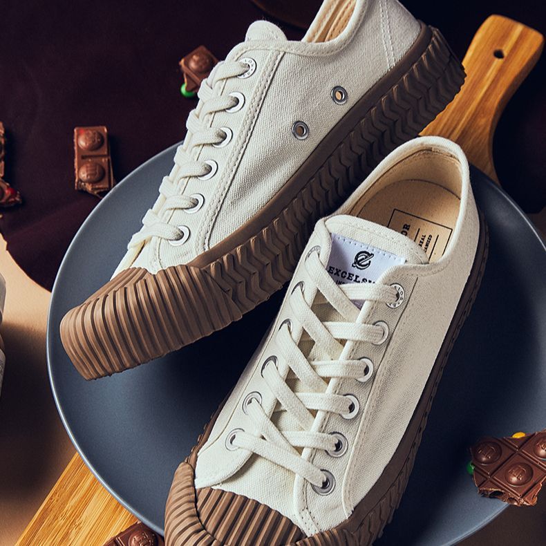 Кеды унисекс Excelsior EF_M6017CV_WN, белый/кофейный, 39 EU