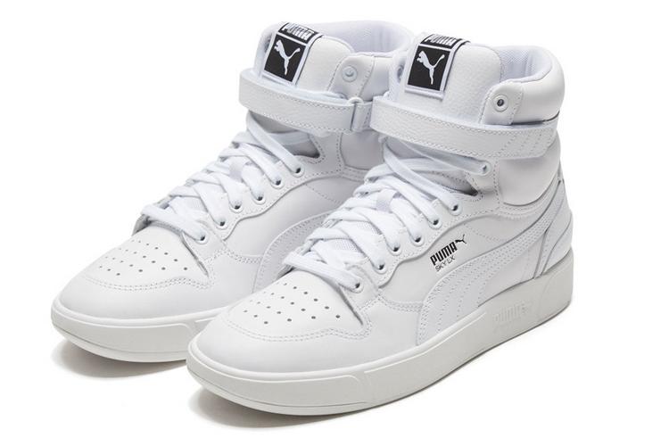 Кеды унисекс PUMA Sky Lx Mid белые, 35.5 EU