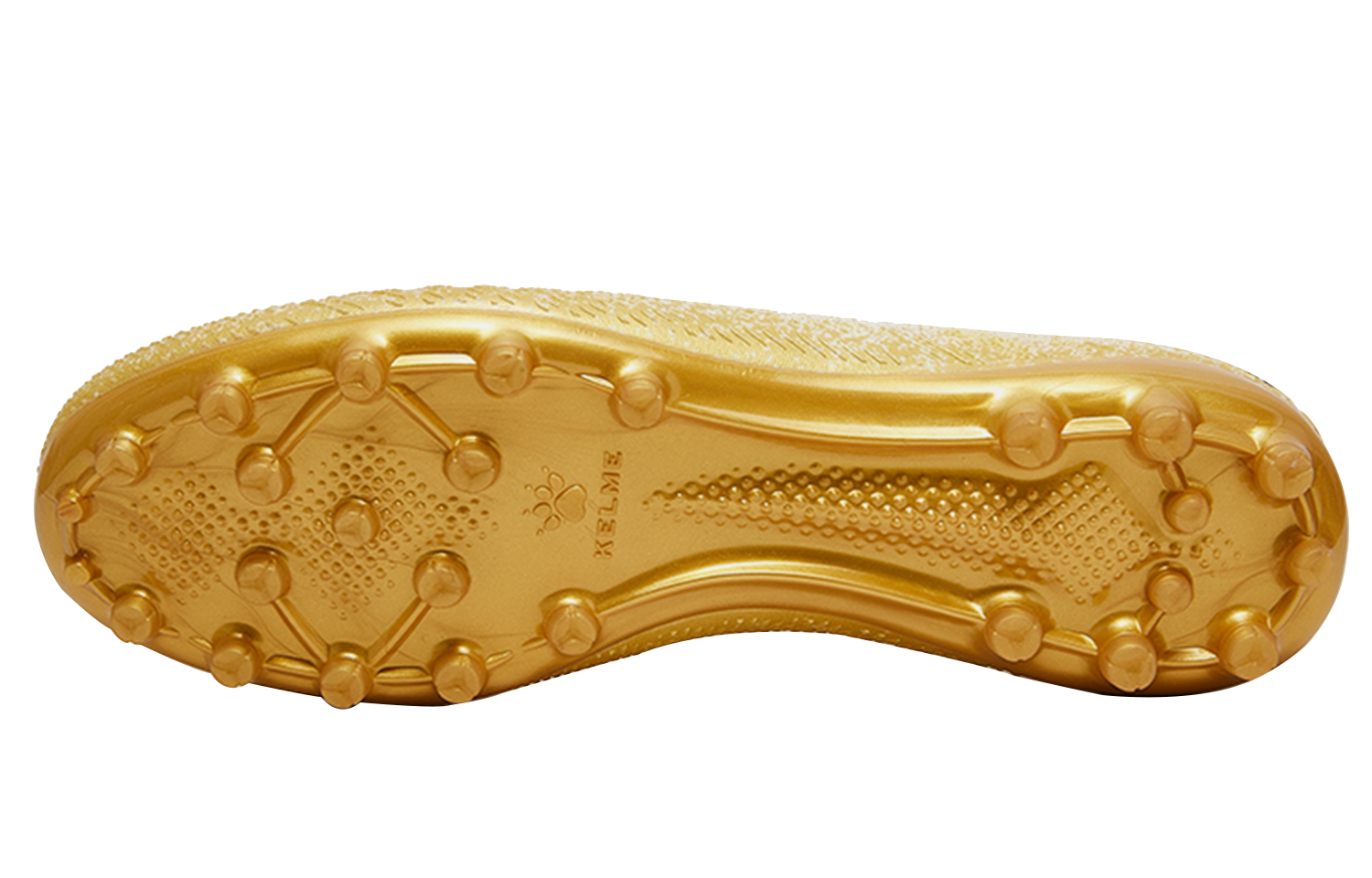 Футбольные бутсы унисекс KELME MG Multi Ground белые с золотым, 45 EU